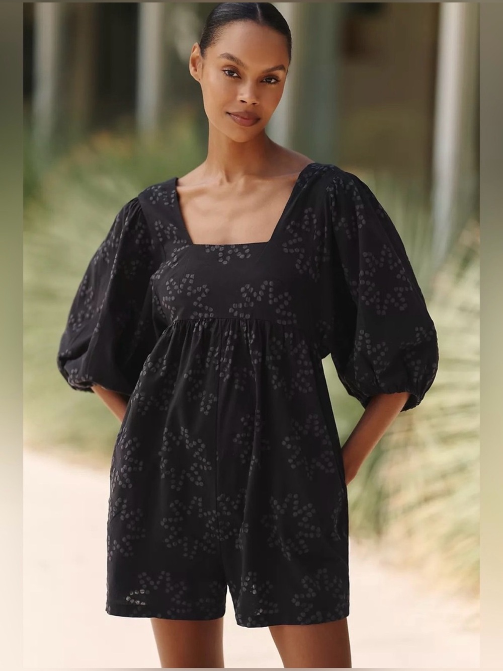 Anthropologie - Celandine Puff Sleeve Romper NWT